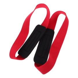 KOMBIUDA Fitness Straps for Gym Workouts Weightlifting Wrist Straps Padded Lifting Pull up Assistance Bands Antislip Design Heavy Duty Resistance Band Red