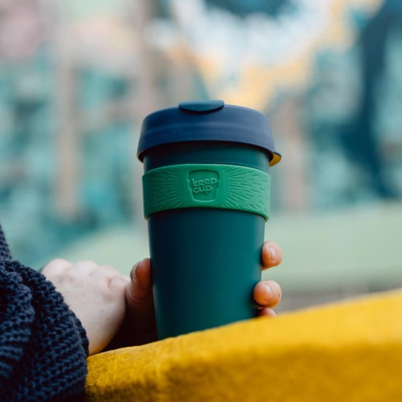 KeepCup Original, Lightweight Reusable Coffee Cup with Splashproof Sipper Lid