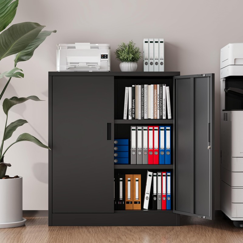 YEEZER Metal Storage Cabinet, 36" H x 32" W x