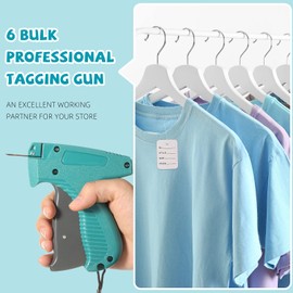 Clothes Tagging Applicator Garment Tag Attacher Label Tagging Machine with Steel Needles Fine Tagging Applications for Boutique Store Consignment Garage Yard Retail Tagging (6)