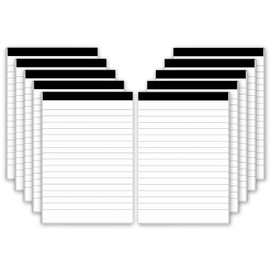 Tearmier 10Pack A6 Notebook, Lined Post It Notes, Memo Notepad Lined Paper, A6 Paper Pad, Small Notebooks A6 Journal Notebooks, Notebooks Bulk for Writting, Drawing,Math, Sketching(Total 600 Pages)