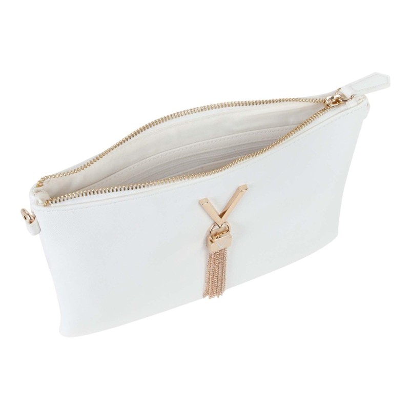VALENTINO Women's Divina Sa Handbag, White, Unit size