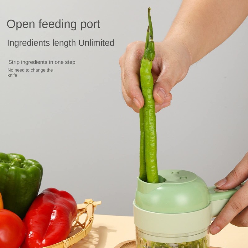 4 in 1 Handheld Electric Food Cutter Set, Kitchen Gods