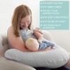 OWLOWLA 2Pack Nursing Pillow Covers Set White&Khaki Breastfeeding Pillow Slipcover