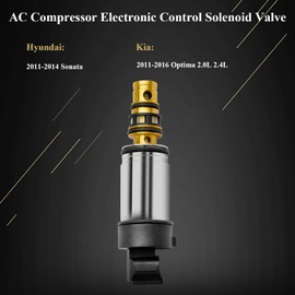 TTpartmoto AC Compressor Electronic Control Solenoid Valve for 2013 2014 2015 Nissan Sentra 1.8L PXC14 Compressor Pressure Control Valve Replace# MT3402, EV053, EX 10489C, E257065