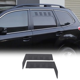 Window Air Vent Cover Compatible with Subaru Forester 2013-2018 Aluminum Rear Side Window Louvers Air Vent Shades Cover Trim Accessories, 2PCS