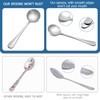 2 Piece Soup Spoons, Round Stainless Steel Bouillon Spoons Round