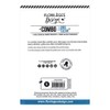Florilèges Design Clear Polymer, Clear and Metal Stamp 15.5 x