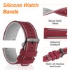 HARFINGTON Silicone Watch Bands 24mm Width Soft Quick Release Rubber