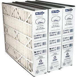 Trion Air Bear 20x25x5 Air Filter, MERV 13 Furnace AC Air Filter Replacement, for Air Purifier Systems, Actual Size (4.94 x 24.25 x 19.75 in), 3 Pack