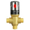 FUGO Thermostatic Mixing Valve, 1/2 NPT Solid Brass Temperature Control