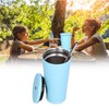 500ML Small Vacuum Coffee Cup Iced Coffee Bottle with Straw