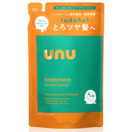 Unu Glossy Hair Treatment, Refill, Thick Care, Smooth and Shiny Hair, High Damage Care, Cuticle Repair, 7 Kinds of Keratin, Float, Paya Hair, Dry Care, Pear & Brown Sugar Scent