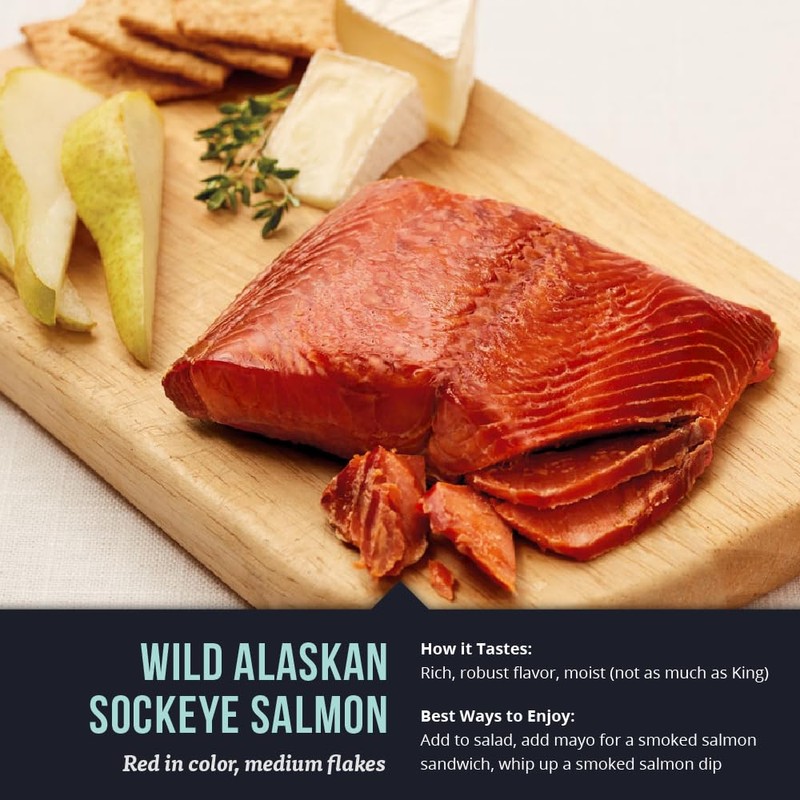 SeaBear - Premium Wild Alaskan Smoked Sockeye, Coho, and Pink