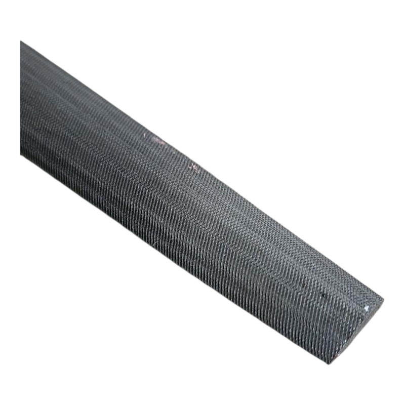 Half Round Metal File, 20cm Smooth Cut, Black and Red