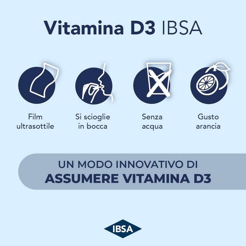 Vitamina D3 IBSA 2000 UI - 30 Film Orodispersibili