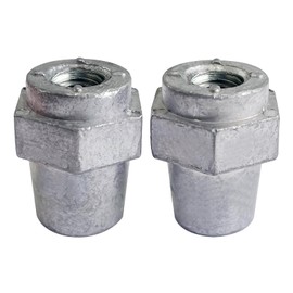 Ampper 3/8"-16 Thread Female Lead Battery Terminal Post Adapter Battery Terminal Charging Posts for 3/8" Stud Extension, Pack of 2