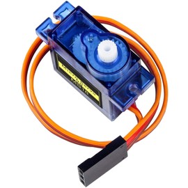 ICQUANZX 5pcs SG90 9G Micro Servo Motor Kit with RC Robot Arm/Hand/Walking Helicopter Airplane Car Boat Control Cable, Mini Servo Arduino Project