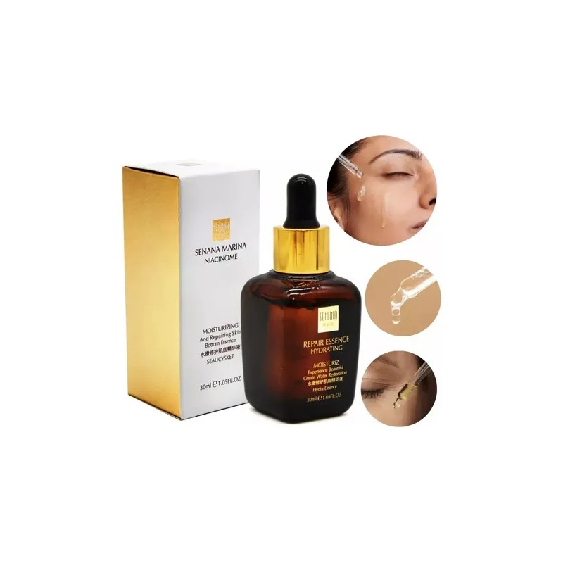 Serums Faciales + Rodillo Gua Sha Jade Masaje Paquete 5pzs