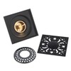 Floor Drain Quadrate Antique European Style Copper Stainless Steel Odor