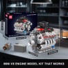 Mould King 10171 V8 Engine Motor Engineering Model Building Block