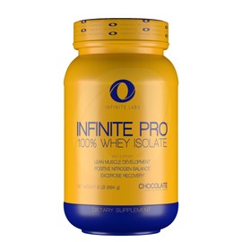 Infinite PRO 100% WHEY Isolate 2LB | Optimal Absorption Protein Powder Supports Muscle Building | Chocolate Flavor | Gluten Free Workout Supplement