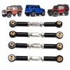 4Pcs RC Car Camber Links Black Aluminium Alloy Reduce Vibration