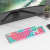 Ussixchare Full Size Mechanical Keyboard, Creamy Keyboard with Number Pad,