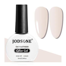 JODSONE Milky White Gel Nail Polish 10ml LED Gel Polish Neutral Nude Nail Color Long-Lasting Chip-Resistant Professional Finish Easy to Apply Need U V Lamp Curing