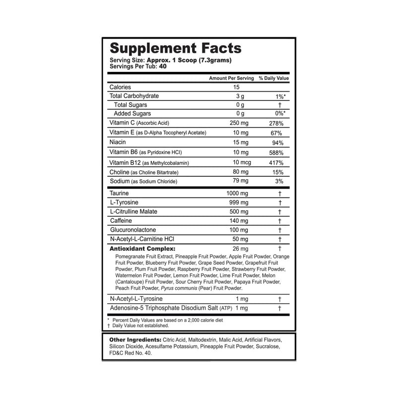 G fuel Watermelon Energy Drink Powder, Pre Workout Caffeine Mix