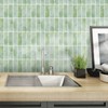 Crystiles Green Peel and Stick Backsplach Tile, 12"x12" Back Splash