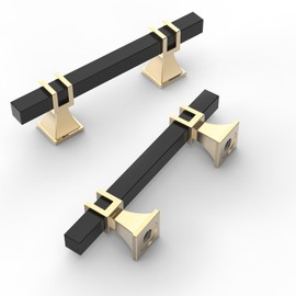 9BUILD 10 Pack 3 Inch Cabinet Pulls Matte Black Kitchen Cabinet Handles Cabinet Hardware Kitchen Handles for Cabinets Black Pulls T Bar Drawer Handle