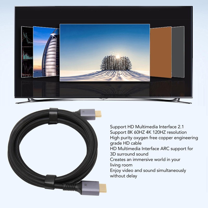8K HD Video Cable 8K At 60Hz 4K At 120Hz