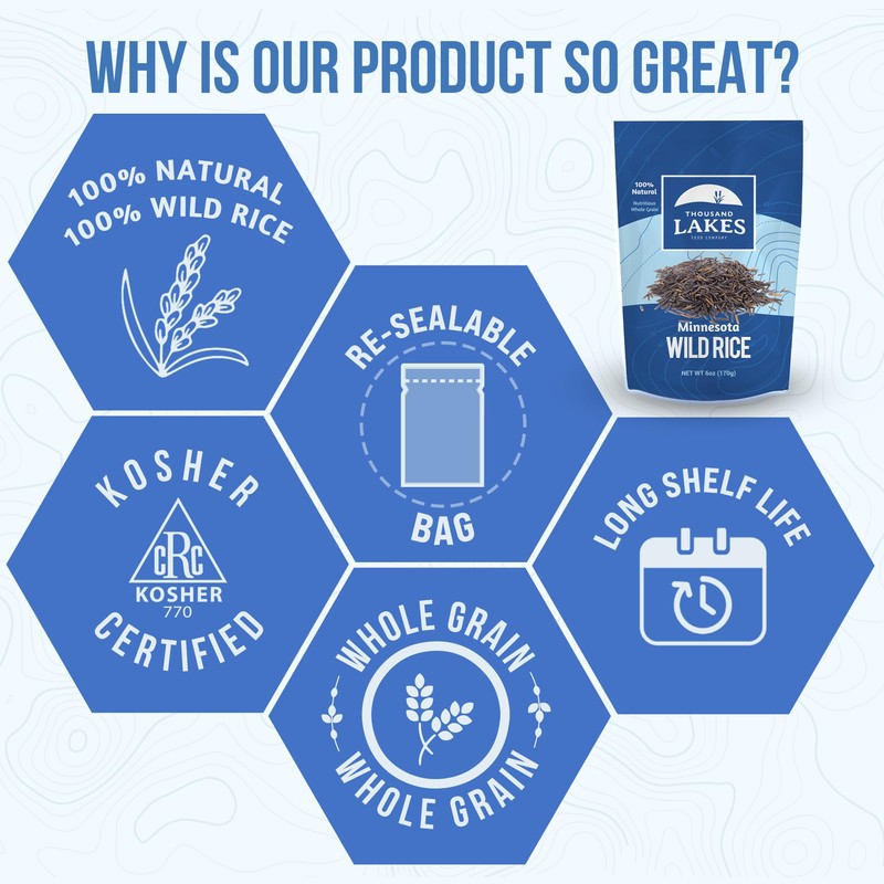 Thousand Lakes Minnesota Grown Wild Rice - Bulk - 5