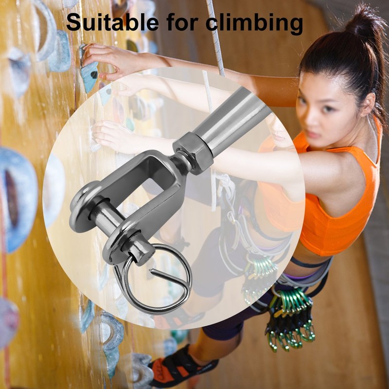 Qiilu Frame Turnbuckle Jaw Turnbuckle Jaw Bolt Stainless Steel Body