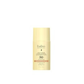 Babo Botanicals, Protector solar tintado mineral Daily Sheer Fluid SPF 50, 1.7 Fl Oz
