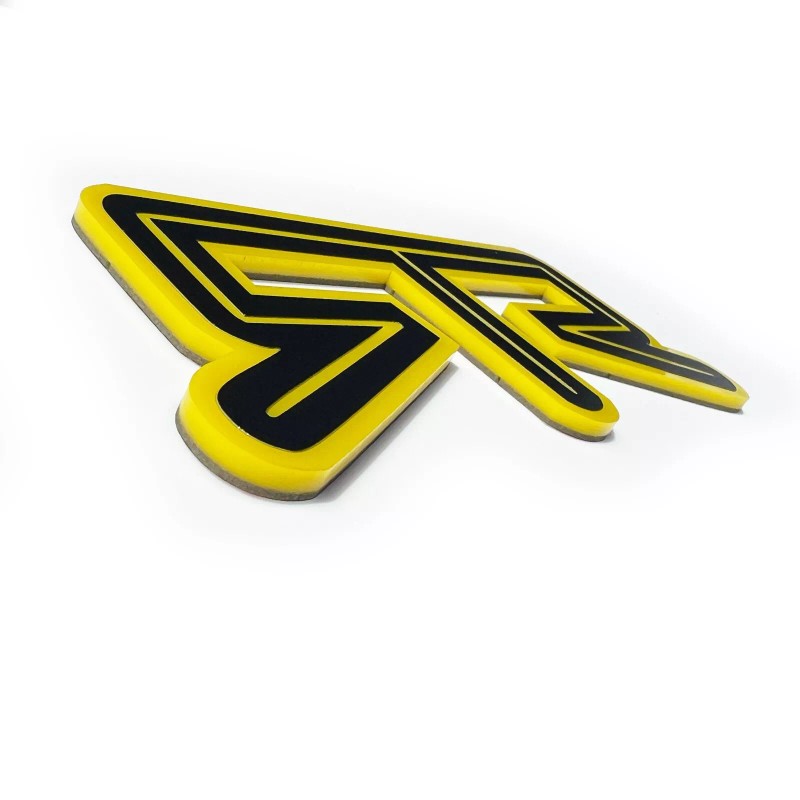 FMS Gear (1) YELLOW RTR Emblem Fits FORD MUSTANG Rear