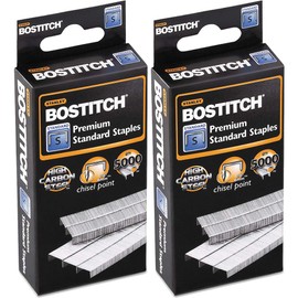 Bostitch Premium Standard Staples, Full-Strip, 0.25 Inch Leg, 5,000 per Box (SBS191/4CP)