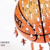 203 Pieces Irregular Basketball Shape Puzzle Wooden Toys Wooden Jigsaw