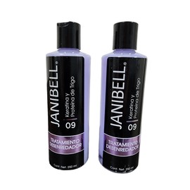 Janibell Tratamiento Desenredador Keratina Y Proteína Trigo Janibell 250ml 2pza