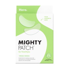 HERO COSMETICS Mighty Patch™ for Tired Eyes Patches - Soothing Hydrogel Patches - Awakens and Visibly De-puffs Undereyes with Multiple Applications (6 Count)