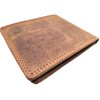 AKSHIDE Mens RFID Blocking Vintage Genuine Distressed Leather Notecase Wallet