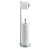 SunnyPoint Free Standing Bathroom Toilet Paper Holder Stand with Reserve,