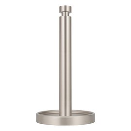 Ivilon Paper Towel Roll Stand - Steady and Easy Tear - Fits All Paper Towel Rolls - Brushed Nickel