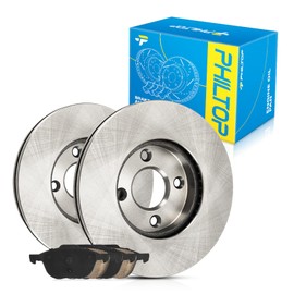 PHILTOP Front Brake Pads and Rotors kit Fit for Ford 2005-2007 Focus, 10” Brake kit Front Brakes Rotors Automotive Replacement Brake kits