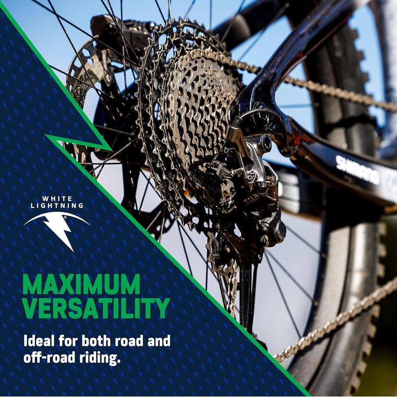 White Lightning Epic Ride All Conditions Light Bicycle Chain Lube,