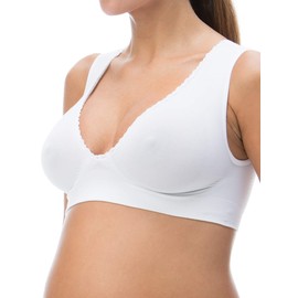 RelaxMaternity 5710 Smart Shaping Nursing Bra, White