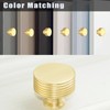 IAFVKAI 4 Pack Gold Cabinet Knobs Brushed Brass Kitchen Knobs