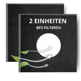 BFS Filters Pack of 2 Replacement Filters Compatible with Helios Fan Elf/ELSD 0587 ELS, Air and Dust Filter, Dimensions 160 x 160 mm, Diameter 42 mm