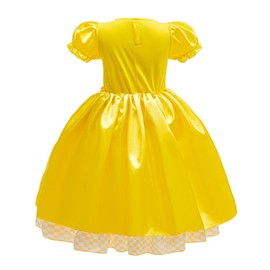 Lito Angels Fairy Tale Storybook Character and Three Bears Fancy Dress Up Costume with Headband for Kids Girls Age 8-9 Years, Yellow